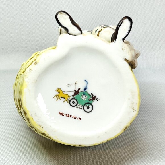 Hal-Sey Halsey Fifth Japan Vintage Figural Basket Planter Boy Figurine Vase MCM - Picture 9 of 9